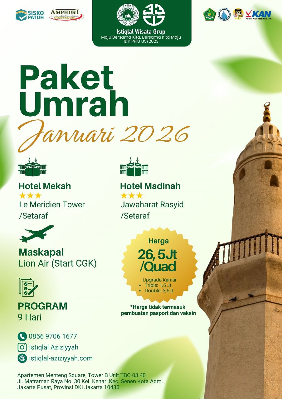 Paket Umrah Januari 2026