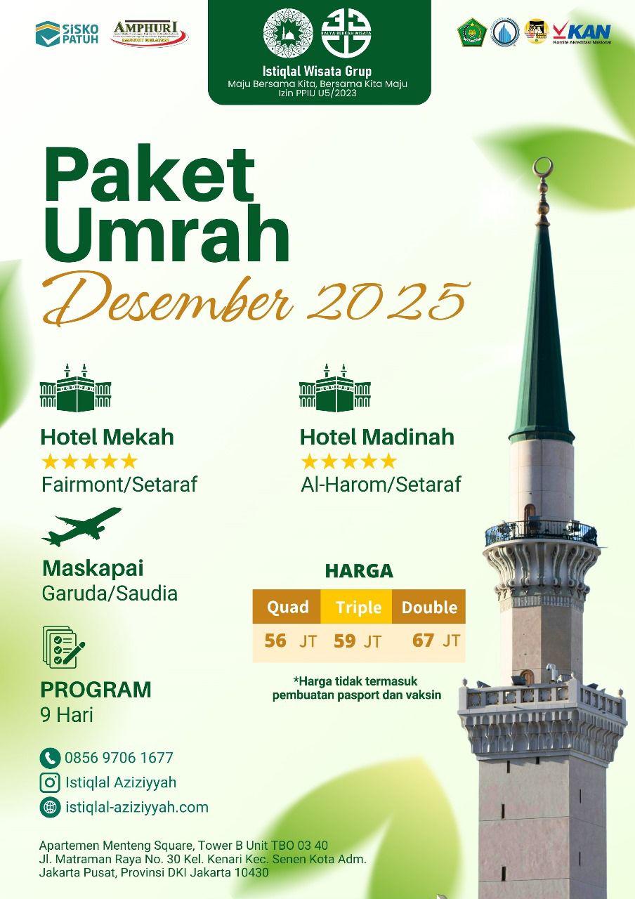 Paket Umrah Desember 2025